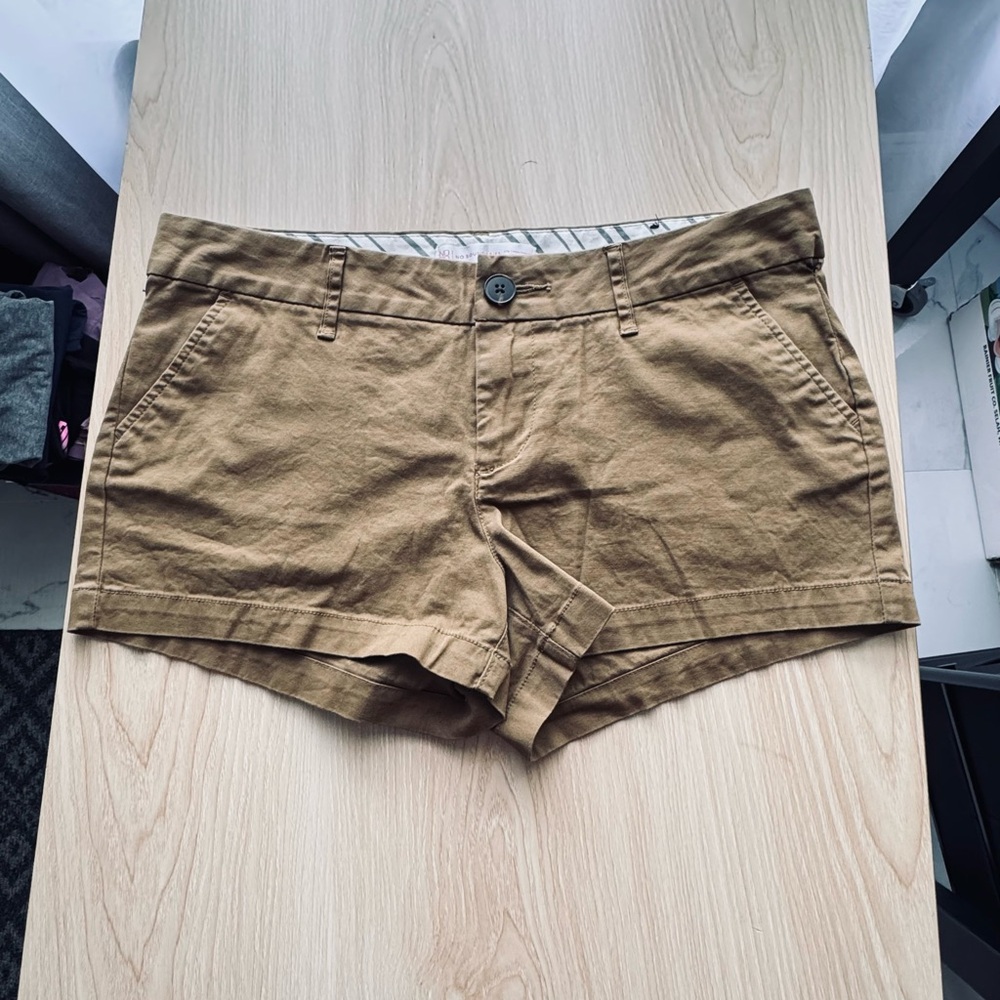 No Boundaries Dark Tan Junior Women's Casual Shorts
